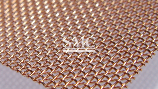 Copper / Brass / Phosphor Bronze Coated Expanded Metal Mesh Sheet